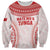 Custom Tonga Mate Maa Sweatshirt Go Champions Tongan Ngatu - White