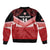 Custom Mate Maa Tonga XIII Bomber Jacket Tongan Kupesi Ngatu - Rugby Style