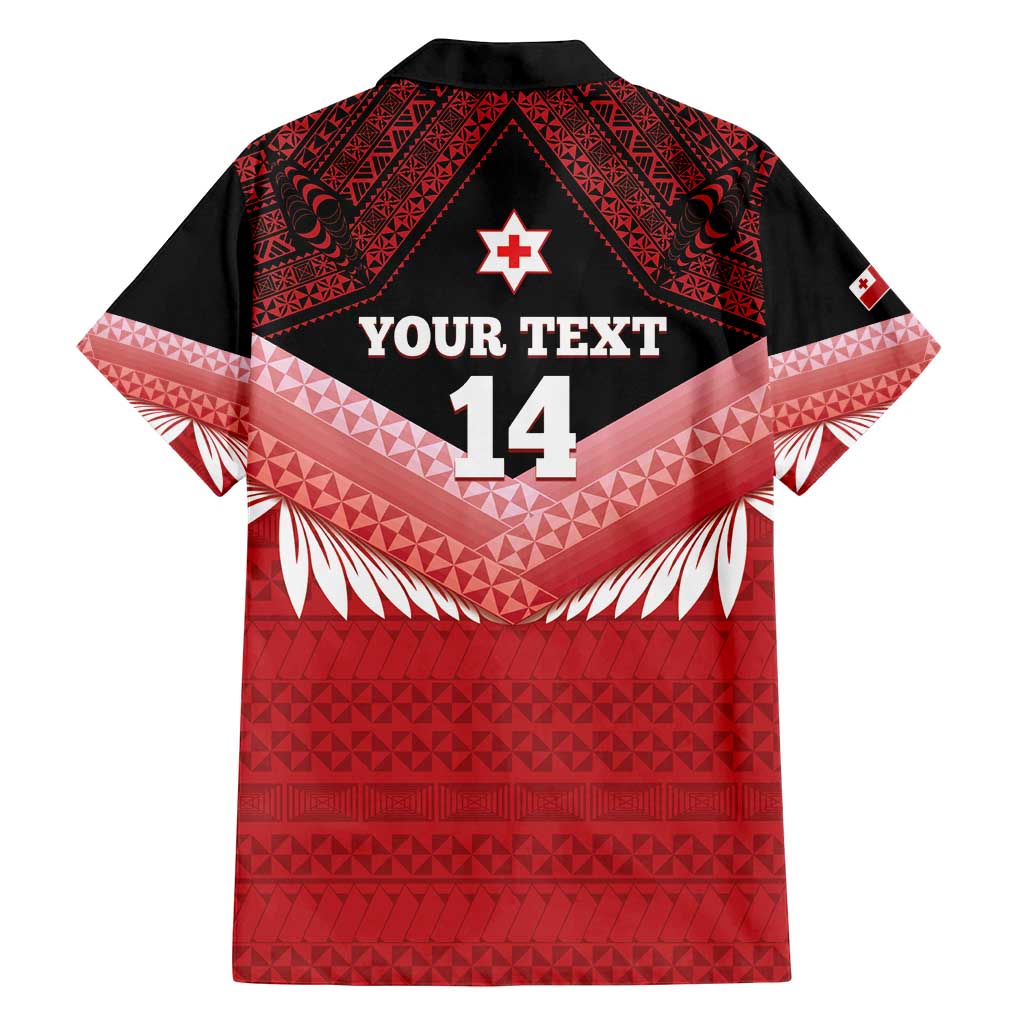 Custom Mate Maa Tonga XIII Family Matching Long Sleeve Bodycon Dress and Hawaiian Shirt Tongan Kupesi Ngatu - Rugby Style LT14 - Polynesian Pride