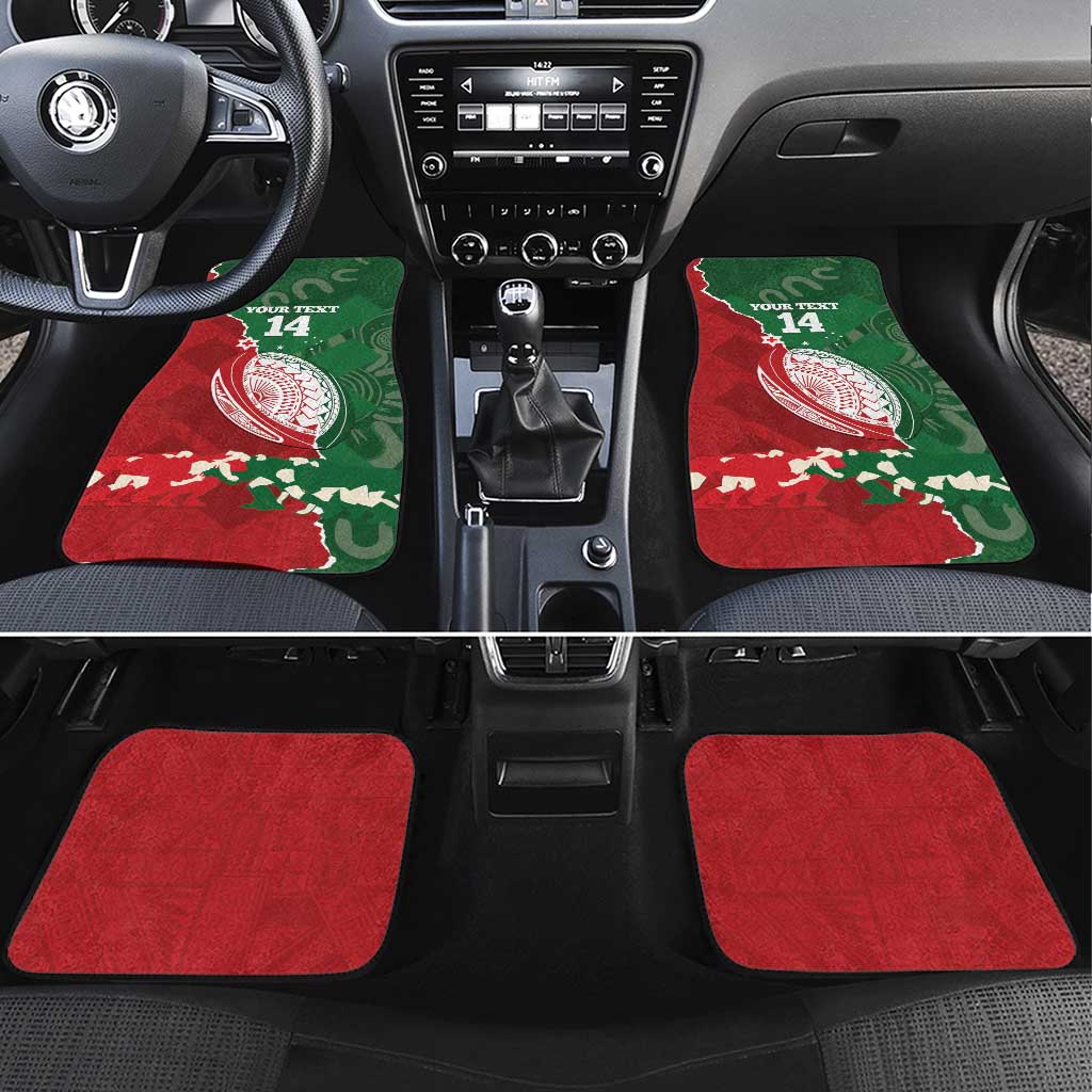 Custom Tonga And Australia Rugby Car Mats Mate Maa Tongan Ngatu Mix Kangaroos Aboriginal