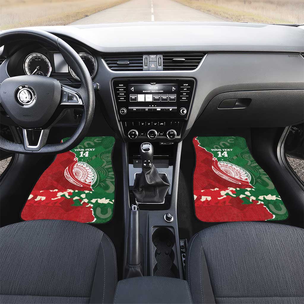 Custom Tonga And Australia Rugby Car Mats Mate Maa Tongan Ngatu Mix Kangaroos Aboriginal