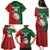 Custom Tonga And Australia Rugby Family Matching Puletasi and Hawaiian Shirt Mate Maa Tongan Ngatu Mix Kangaroos Aboriginal