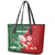 Custom Tonga And Australia Rugby Leather Tote Bag Mate Maa Tongan Ngatu Mix Kangaroos Aboriginal