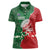 Custom Tonga And Australia Rugby Women Polo Shirt Mate Maa Tongan Ngatu Mix Kangaroos Aboriginal