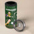 Personalised Mate Maa Tonga And Kangaroo Australia 4 in 1 Can Cooler Tumbler Tongan Kupesi Mix Aboriginal Art