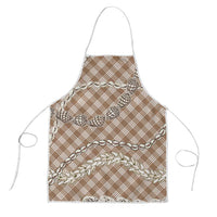 Brown Aloha Hawaii Shell Lei Apron Palaka Hebrew Cone Honey Cowrie Elegant Curves - Polynesian Pride