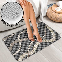 Black Aloha Hawaii Shell Lei Bathroom Set Palaka Hebrew Cone Honey Cowrie Elegant Curves - Polynesian Pride