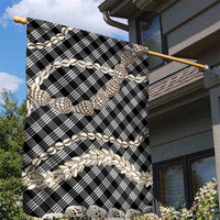 Black Aloha Hawaii Shell Lei Garden Flag Palaka Hebrew Cone Honey Cowrie Elegant Curves - Polynesian Pride