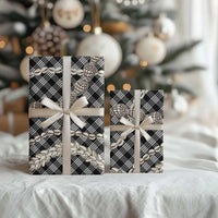 Black Aloha Hawaii Shell Lei Wrapping Paper Palaka Hebrew Cone Honey Cowrie Elegant Curves - Polynesian Pride