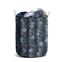 Purple Paradise Hawaii Shell Lei Laundry Basket Hawaiian Sunrise Shell Hebrew Cone Plumeria - Polynesian Pride