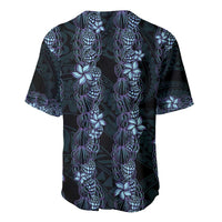 Purple Paradise Hawaii Shell Lei Baseball Jersey Hawaiian Sunrise Shell Hebrew Cone Plumeria - Polynesian Pride
