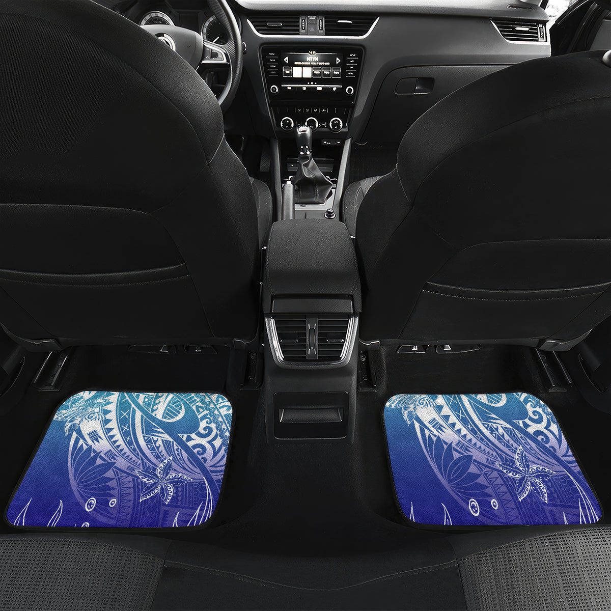 Polynesia Sea Turtle Car Mats Happy Valentine Day Polynesian - Dark Cyan LT14 - Polynesian Pride