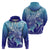 Polynesia Sea Turtle Hoodie Happy Valentine Day Polynesian - Dark Cyan LT14 - Polynesian Pride