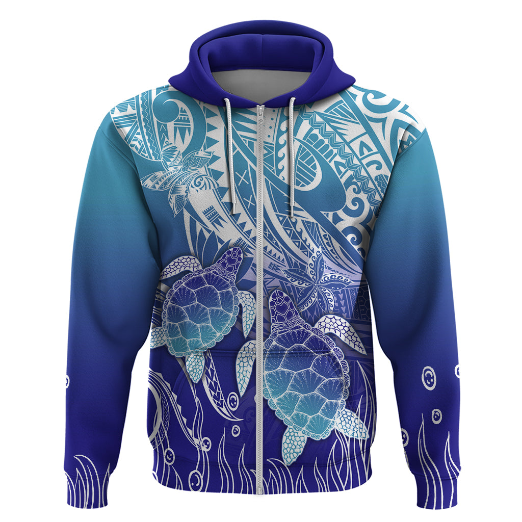 Polynesia Sea Turtle Hoodie Happy Valentine Day Polynesian - Dark Cyan LT14 - Polynesian Pride