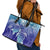 Polynesia Sea Turtle Leather Tote Bag Happy Valentine Day Polynesian - Dark Cyan LT14 - Polynesian Pride