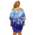 Polynesia Sea Turtle Off Shoulder Short Dress Happy Valentine Day Polynesian - Dark Cyan LT14 - Polynesian Pride