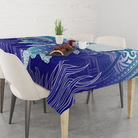 Polynesia Sea Turtle Tablecloth Happy Valentine Day Polynesian - Dark Cyan LT14 - Polynesian Pride
