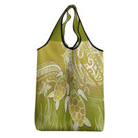 Polynesia Sea Turtle Grocery Bag Happy Valentine Day Polynesian - Gold