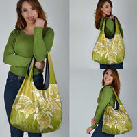 Polynesia Sea Turtle Grocery Bag Happy Valentine Day Polynesian - Gold