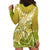 Polynesia Sea Turtle Hoodie Dress Happy Valentine Day Polynesian - Gold LT14 - Polynesian Pride