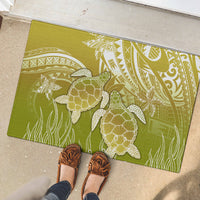 Polynesia Sea Turtle Rubber Doormat Happy Valentine Day Polynesian - Gold LT14 - Polynesian Pride