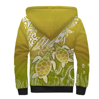 Polynesia Sea Turtle Sherpa Hoodie Happy Valentine Day Polynesian - Gold LT14 - Polynesian Pride