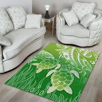 Polynesia Sea Turtle Area Rug Happy Valentine Day Polynesian - Green LT14 - Polynesian Pride