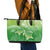 Polynesia Sea Turtle Leather Tote Bag Happy Valentine Day Polynesian - Green LT14 - Polynesian Pride