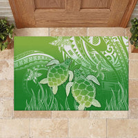 Polynesia Sea Turtle Rubber Doormat Happy Valentine Day Polynesian - Green LT14 - Polynesian Pride