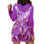 Polynesia Valentine Day Hoodie Dress Polynesian Sea Turtle Purple Version LT14 - Polynesian Pride