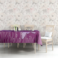 Polynesia Valentine Day Tablecloth Polynesian Sea Turtle Purple Version LT14 - Polynesian Pride