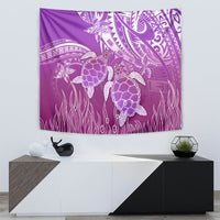Polynesia Valentine Day Tapestry Polynesian Sea Turtle Purple Version LT14 - Polynesian Pride