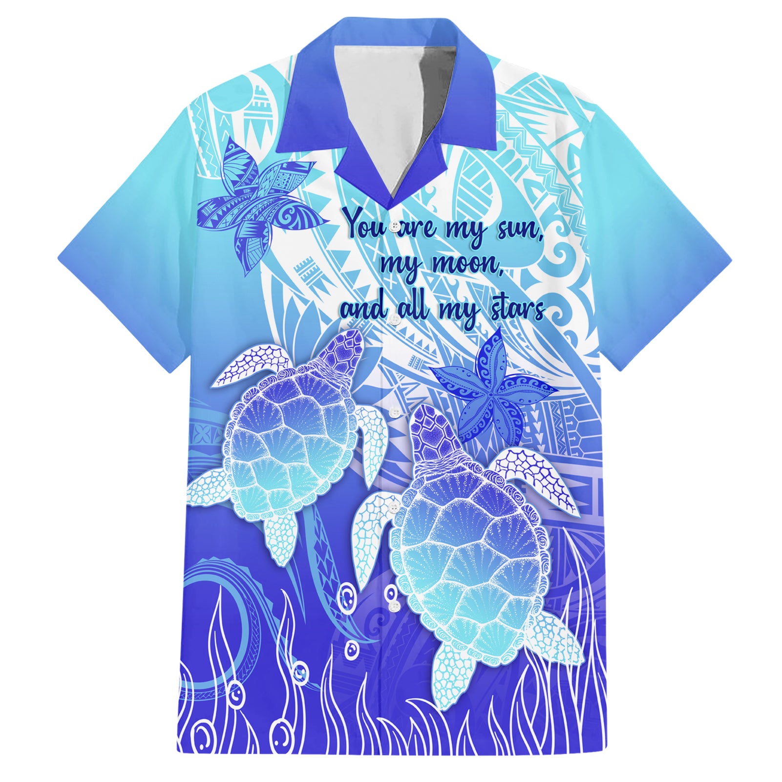 Polynesia Valentine Day Hawaiian Shirt Polynesian Sea Turtle Turquoise Version LT14 Turquoise - Polynesian Pride