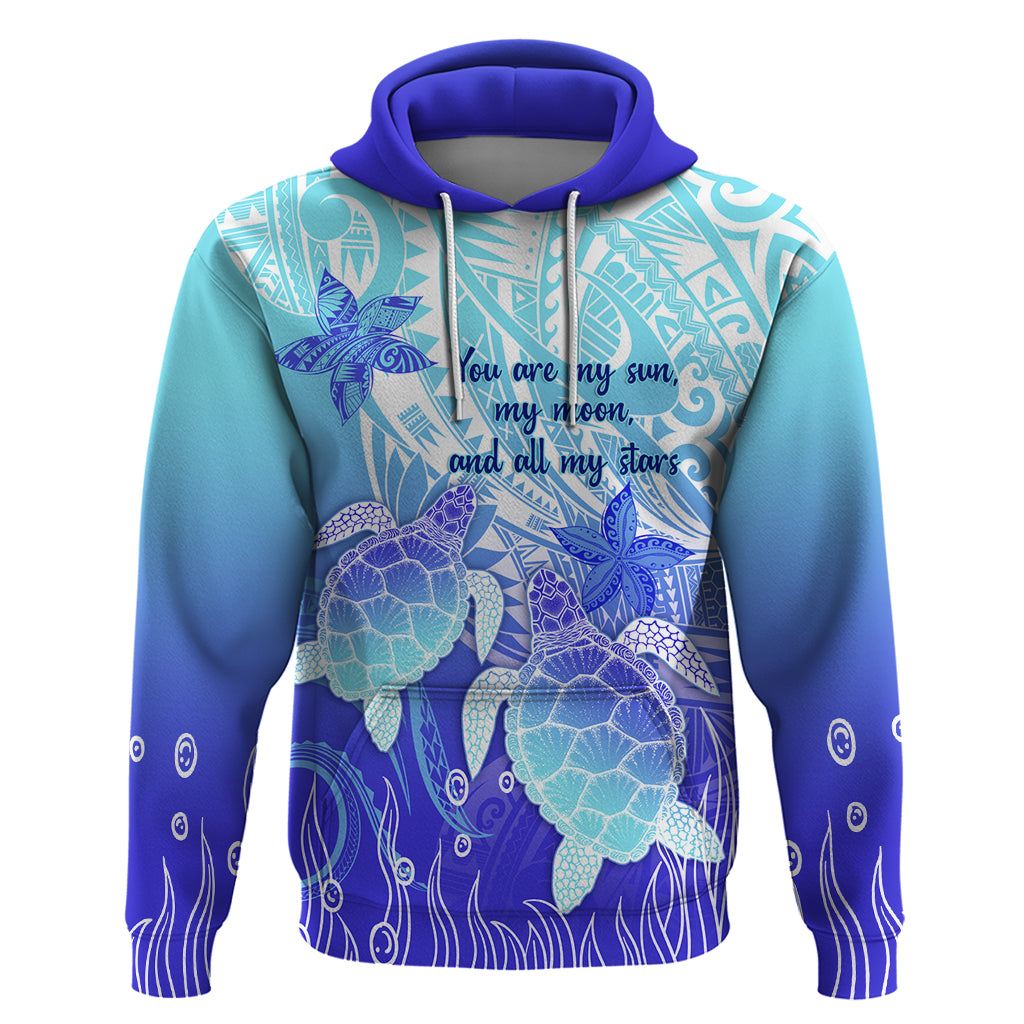 Polynesia Valentine Day Hoodie Polynesian Sea Turtle Turquoise Version LT14 Turquoise - Polynesian Pride