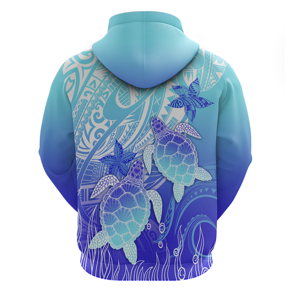 Polynesia Valentine Day Hoodie Polynesian Sea Turtle Turquoise Version LT14 - Polynesian Pride