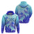 Polynesia Valentine Day Hoodie Polynesian Sea Turtle Turquoise Version LT14 - Polynesian Pride