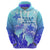 Polynesia Valentine Day Hoodie Polynesian Sea Turtle Turquoise Version LT14 - Polynesian Pride