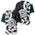 Aotearoa Koru Baseball Jersey Cyan Maori Paua Shell Mix Silver Fern