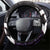 Aotearoa Koru Steering Wheel Cover Purple Maori Paua Shell Mix Silver Fern