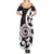 Aotearoa Koru Summer Maxi Dress Purple Maori Paua Shell Mix Silver Fern