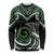 Koru Pounamu Aotearoa Long Sleeve Shirt Maori Paua Shell Mix Silver Fern