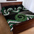 Koru Pounamu Aotearoa Quilt Bed Set Maori Paua Shell Mix Silver Fern