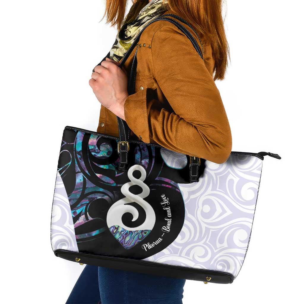 Aotearoa Pikorua Leather Tote Bag NZ Twist - Bond And Love