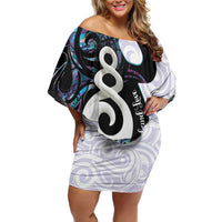 Aotearoa Pikorua Off Shoulder Short Dress NZ Twist - Bond And Love
