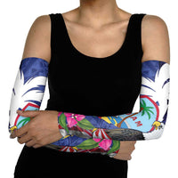 United States Guam Arm Sleeves USA Eagle Guahan Seal Bougainvillea - Polynesian Pride