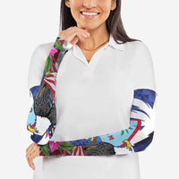 United States Guam Arm Sleeves USA Eagle Guahan Seal Bougainvillea - Polynesian Pride