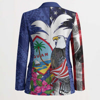 United States Guam Blazer USA Eagle Guahan Seal Bougainvillea - Polynesian Pride