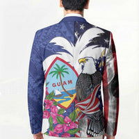 United States Guam Blazer USA Eagle Guahan Seal Bougainvillea - Polynesian Pride