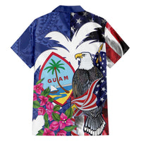 United States Guam Family Matching Summer Maxi Dress and Hawaiian Shirt USA Eagle Guahan Seal Bougainvillea LT14 - Polynesian Pride