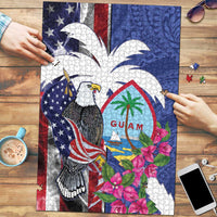 United States Guam Puzzle USA Eagle Guahan Seal Bougainvillea - Polynesian Pride